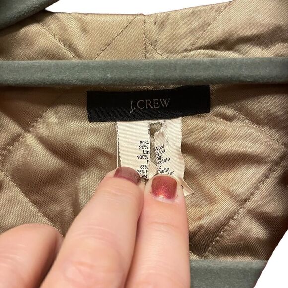 J. Crew Maroon Thinsulate Wool Pea Coat 61417 - Picture 6 of 8